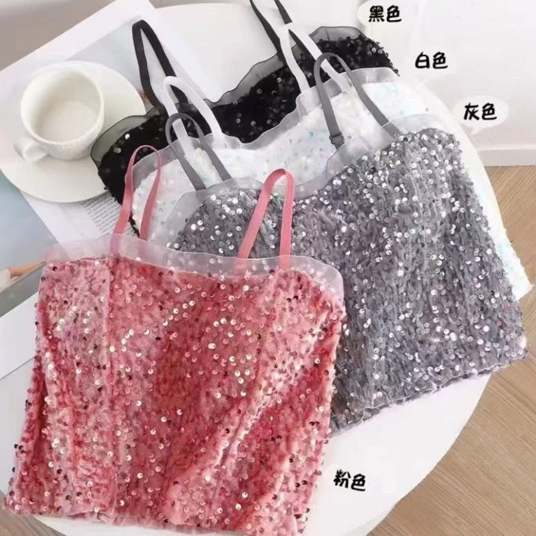 TOP LENTEJUELAS REF#220