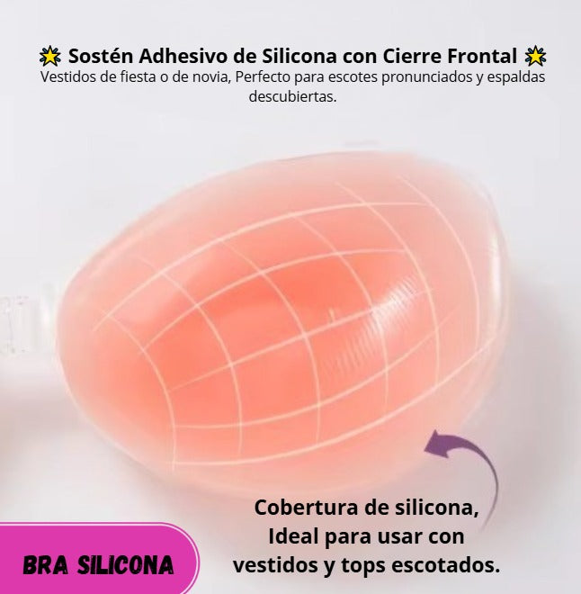 Sostén Silicona escotado
